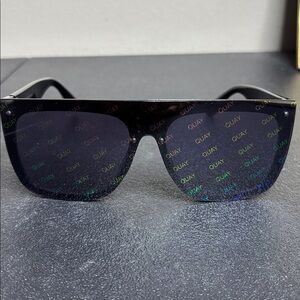 Quay Oversized Pride Jaded Unisex Black Sunglasses